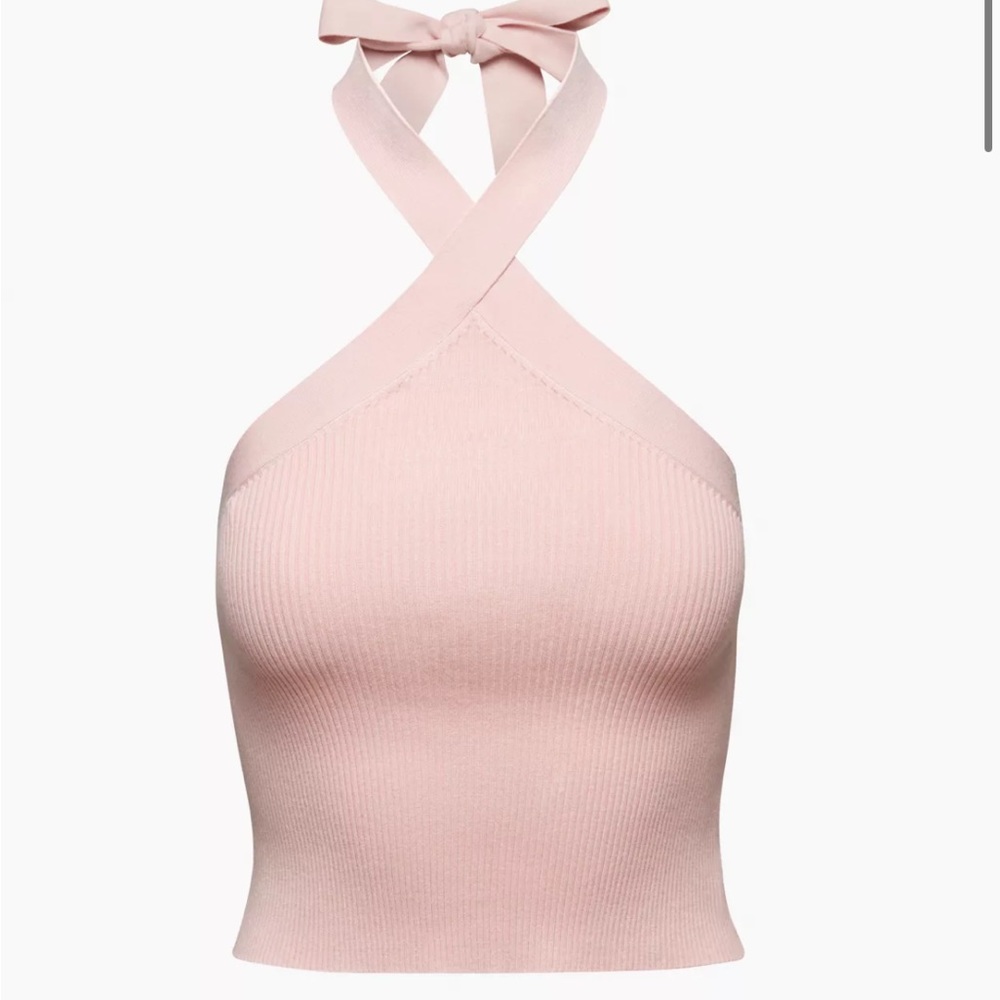 Wilfred Aritizia Cayenne Halter Top in Pink